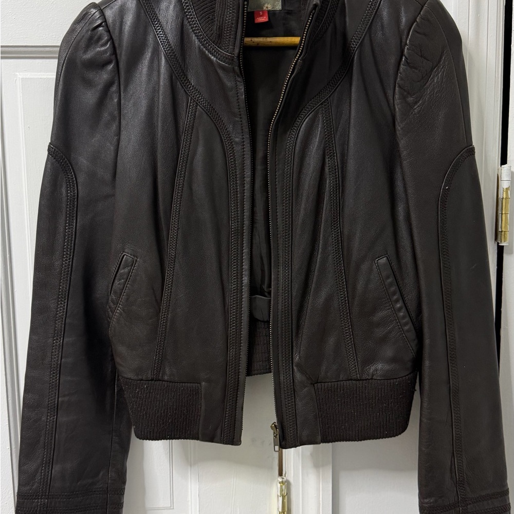 Women's Brown Leather Jacket